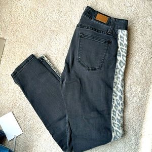 Women’s skinny jeans Leopard details